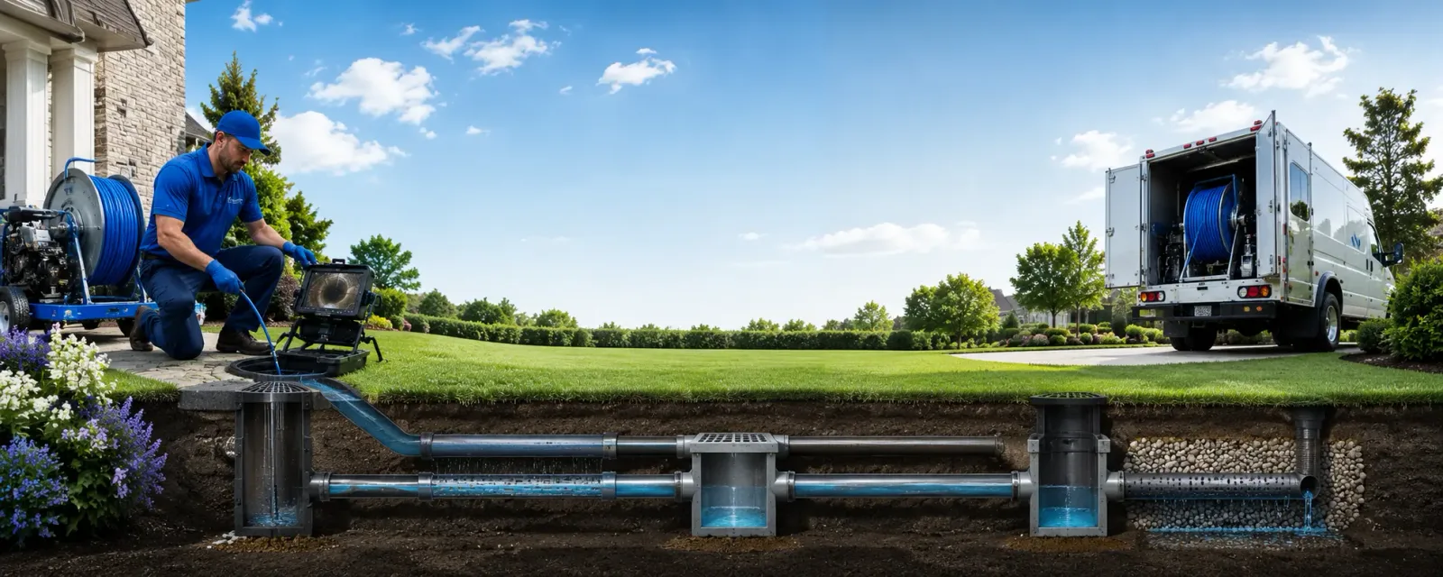 Outdoor drain cleaning information for Smoaks, SC